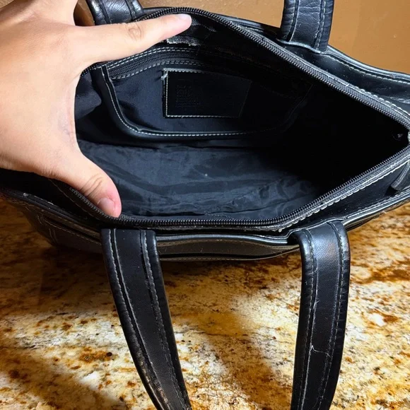 COACH Black Tote Handbag with Top Handles - Picture 9 of 11